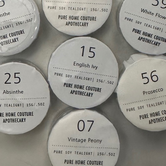 PURE HOME COUTURE - 12 Assorted Scent Tea Lights in Bag - Picture 10 of 12